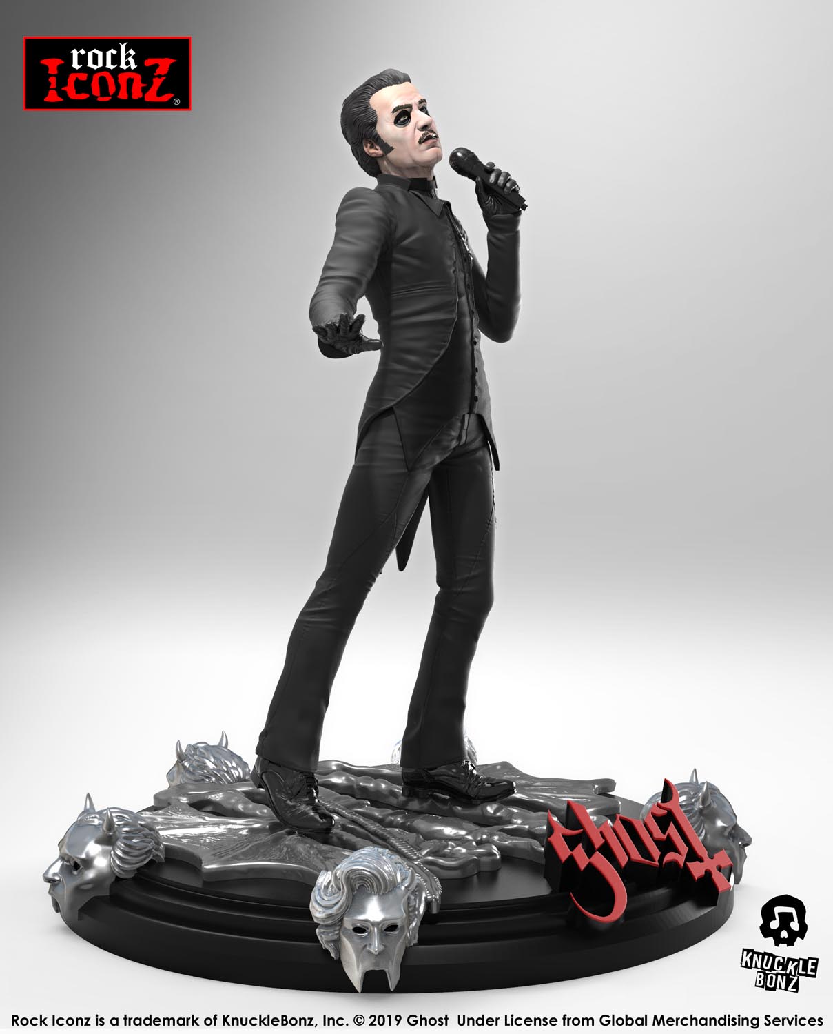 Ghost Cardinal Copia (Black Tuxedo) KnuckleBonz Statue